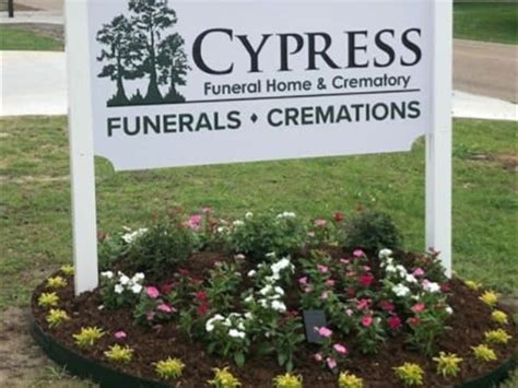 Cypress funeral home - Browsing 1 - 10 of 10 funeral homes near Duson, Louisiana. Duhon Funeral Home. 900 East Texas Avenue. Rayne, LA 70578. Price. $ $$. Gossen Funeral Home. 504 North Polk Street. Rayne, LA 70578.